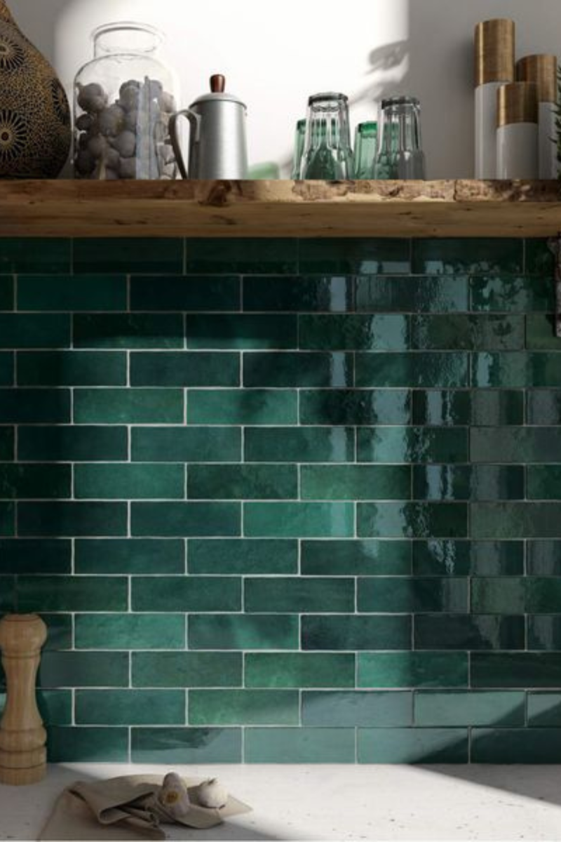 Artesano Moss Green Wall Tiles